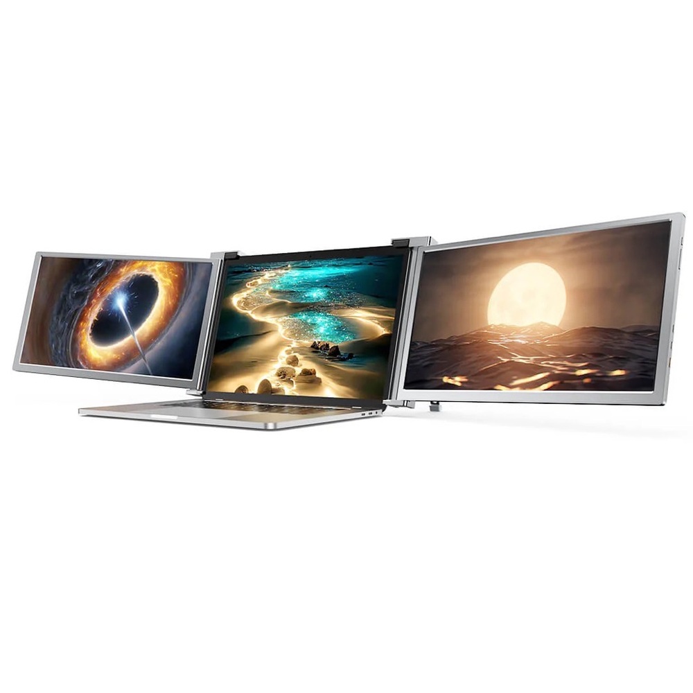LIMINK Portable Triple Monitor TriView S20 Grey NWOT